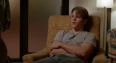 You know if you're gonna jerk off why don't you just do it at home with a moist towel - Good Will Hunting