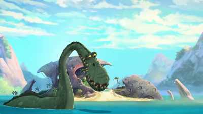 (Iggy gibbers, grunts) - Gigantosaurus