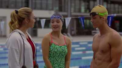 I'll catch up with you later.
[giggles] - Swimming for Gold