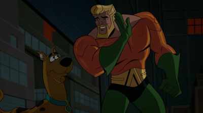 I'll get him to spill the bat beans
about that unsolved case yet, - Scooby-Doo! & Batman: The Brave and the Bold