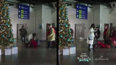 - I'll get it. I'll get it.
- I'm sorry. - A Tale of Two Christmases
