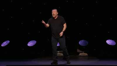 I'll give you an example.
We were at our dad's funeral, - Ricky Gervais: SuperNature