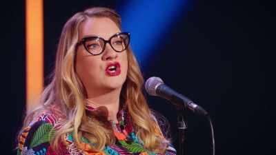 I'll give you two examples.
You could say - Sarah Millican: Bobby Dazzler