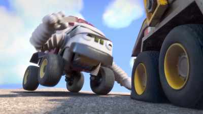 I'll have that tire wrapped up in… - Mighty Monsterwheelies