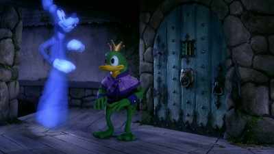 I'll help ya,
Donald! Stand aside. - Mickey and Friends: Trick or Treats
