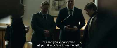 I'll need you to hand over
all your things. You know the drill. - The Marco Effect