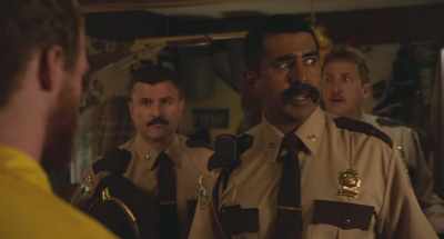 ♪ I'll pay the rent ♪ - Super Troopers 2