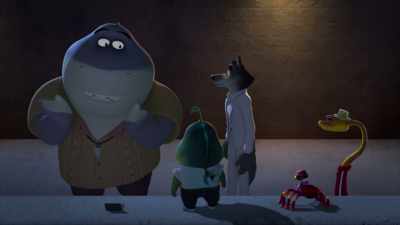I'll perform my one-shark
Christmas villains showcase. - The Bad Guys: A Very Bad Holiday