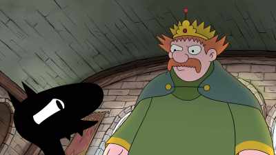 I'll pet him in the wrong direction.
I'll put a cucumber beside him. - Disenchantment