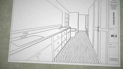 I'll put in a huge vanity,
new tile flooring, - Fixer Upper: Behind the Design