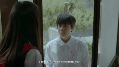 I'll rather kill myself than marry you. - Folklore