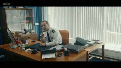I'll remind you that
my office is covered by CCTV. - Blue Lights