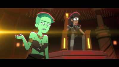 - I'll steal from anyone
and never give it back. Theft! - Star Trek: Lower Decks