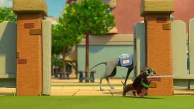 I'll try to groom you
just as fast. Vroom! - Pretzel and the Puppies