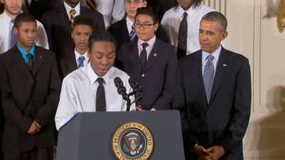 I'm 18. I'm a senior
currently at High Park Academy. - Obama: In Pursuit of a More Perfect Union