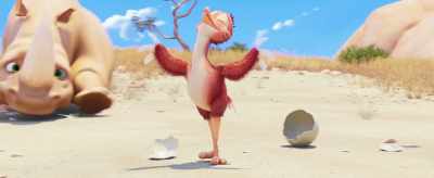 I'm a bird!
Yes! Yes, yes, yes, yes! - Jungle Beat: The Movie