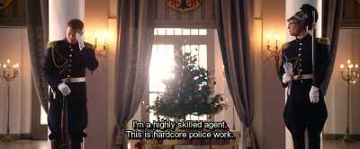 I'm a highly skilled agent.
This is hardcore police work. - Hot Dog