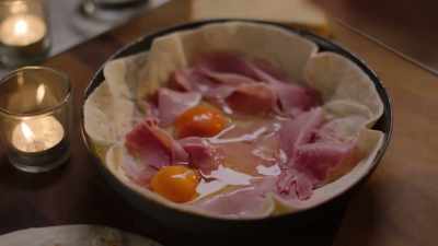 I'm adding cheese to this so I
don't want too much salt, but I cannot - Nigella: At My Table