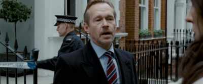 I'm afraid you'll have
to wait downstairs. - The Postcard Killings