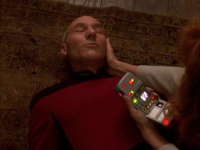 I'm alright. Beverly, go after him.
Go to the cemetery. - Star Trek: The Next Generation