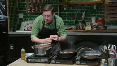 I'm also gonna put a little
red pepper flakes - No Recipe Road Trip With the Try Guys