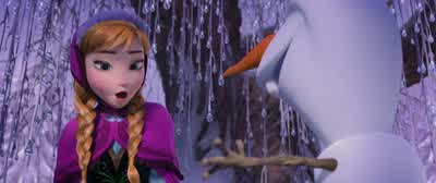I'm AnnaAnd who's the funky looking donkey over thereThat's Sven Uh huhAnd who's the reindeerSvenOh the Oh Okay That makes things easier for me - Frozen
