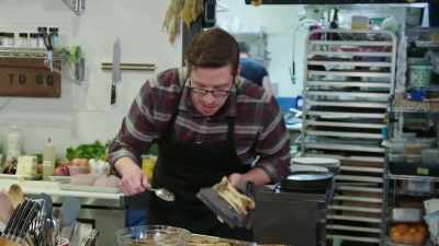 I'm baking my salmon
for approximately 12 minutes. - No Recipe Road Trip With the Try Guys