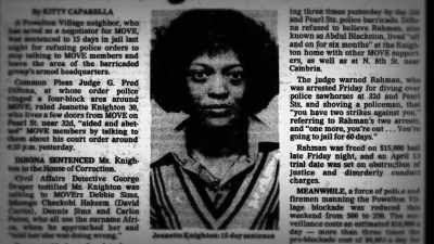 I'm beginning
to look like MOVE, - 40 Years a Prisoner