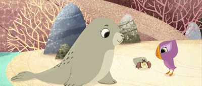 I'm Bernie and this is Silky. - Puffin Rock and the New Friends