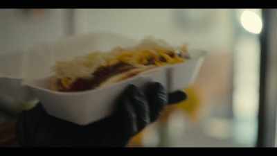 I'm busy, the front man, doing my thing.
My mom is that gracious host. - Street Food: USA