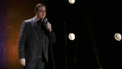 -I'm dating a woman.
-[cheers] - Bob Saget: Zero to Sixty