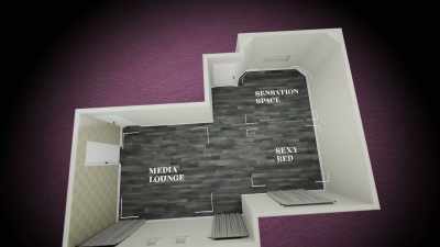 I'm designing this L-shaped room
to be a full-body experience. - How To Build a Sex Room