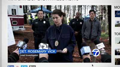 I'm Detective Sergeant
Rosemary Vick, - Searching