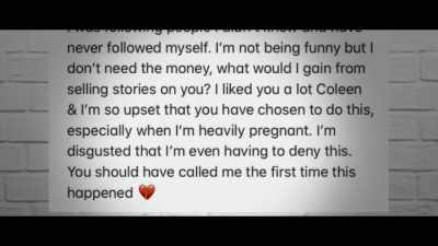 I'm disgusted
that I'm even having to deny this." - Coleen Rooney: The Real Wagatha Story