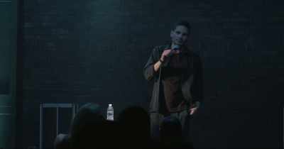 -"I'm doing just fine."
-(AUDIENCE LAUGHING) - drew michael: red blue green