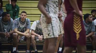 I'm done, bro. Next time they sub me in,
go ahead, Scoot. Stu. - Last Chance U: Basketball