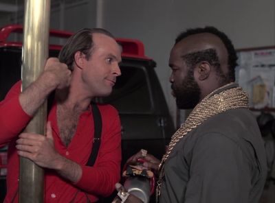 * I'm Fireman Fred, and if
they ask, I'm dressed in red * - The A-Team