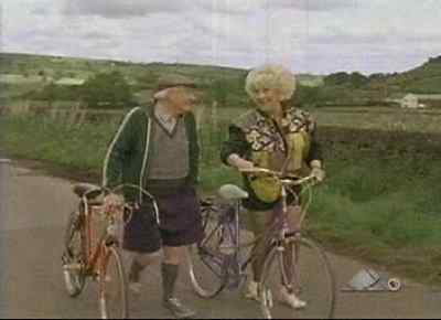 I'm getting like Houdini.
She can't keep me in. - Last of the Summer Wine