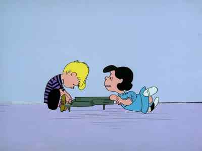 I'm glad to see you practicing so hard - You're in Love, Charlie Brown