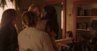 I'm so glad to see you so happy.
How's your play? - Little Women