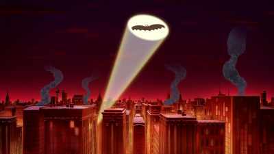 ♪ I'm so glad
We have the Bat-Signal ♪ - Merry Little Batman