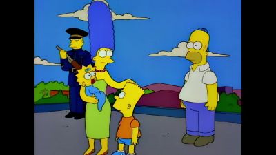 I'm glad you're okay, honey, - The Simpsons