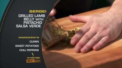 I'm going to do
a grilled lamb belly - Chopped Next Gen