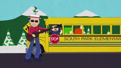 ♪ I'm going down
to South Park ♪ - South Park