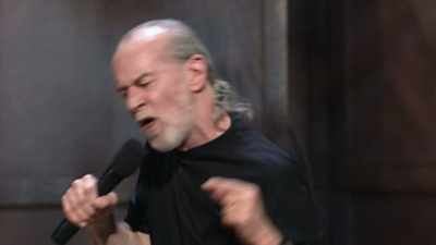 -I'm going home."
-(AUDIENCE LAUGHING) - George Carlin's American Dream