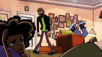 - ♪ I'm going out my mind ♪
- (grunting, exclaiming) - Marvel's Moon Girl and Devil Dinosaur