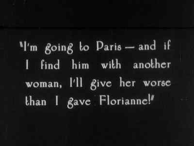 "I'm going to Paris...
and if I find him with another woman, - Zaza