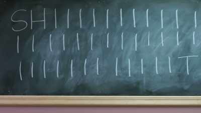 I'm gonna do
the world's longest "shit." - History of Swear Words