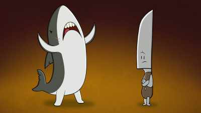 "I'm gonna eat,
uh, somebody!" - The Epic Tales of Captain Underpants