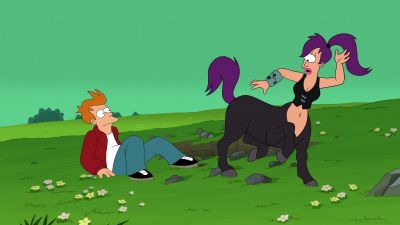 I'm half horse and half naked - Futurama: Bender's Game